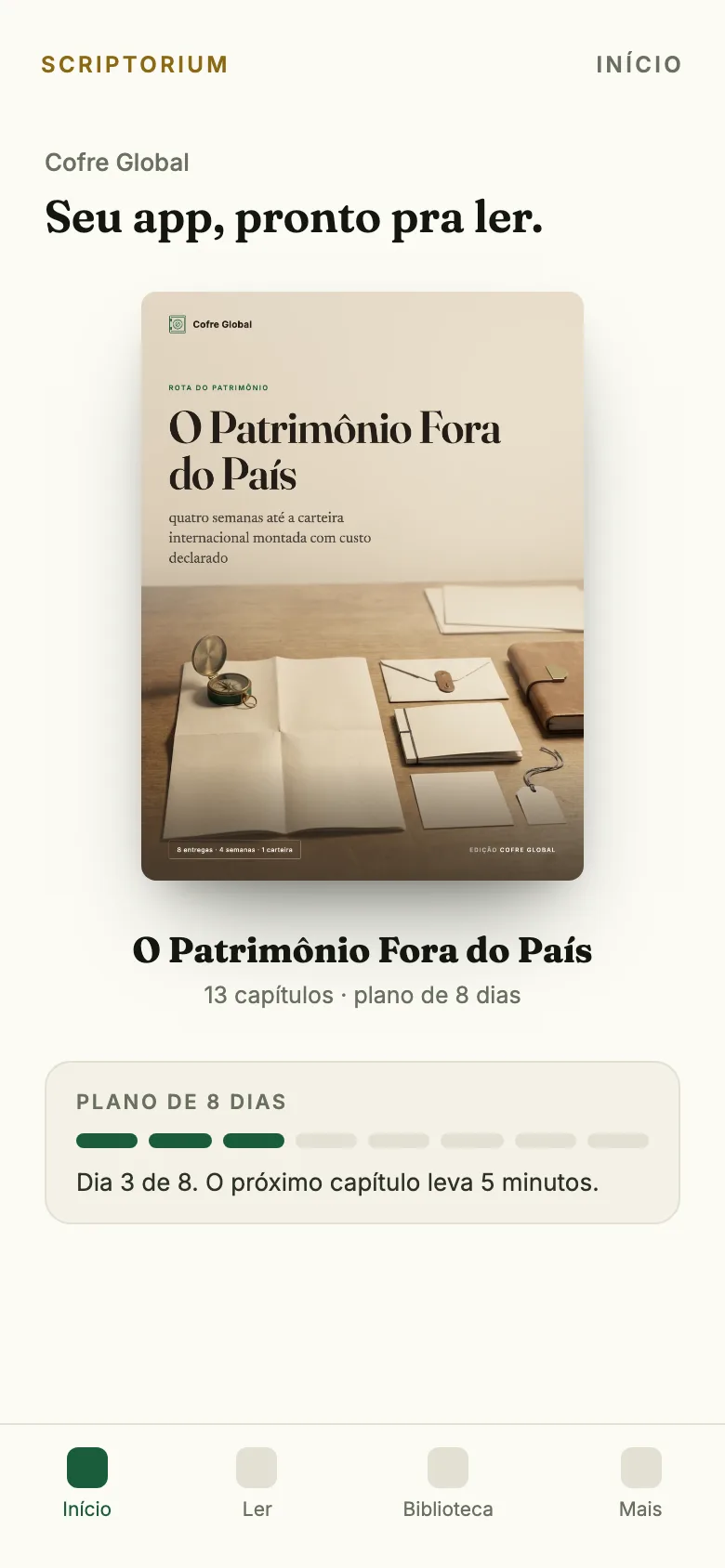 Capa do app do guia O Patrimônio Fora do País